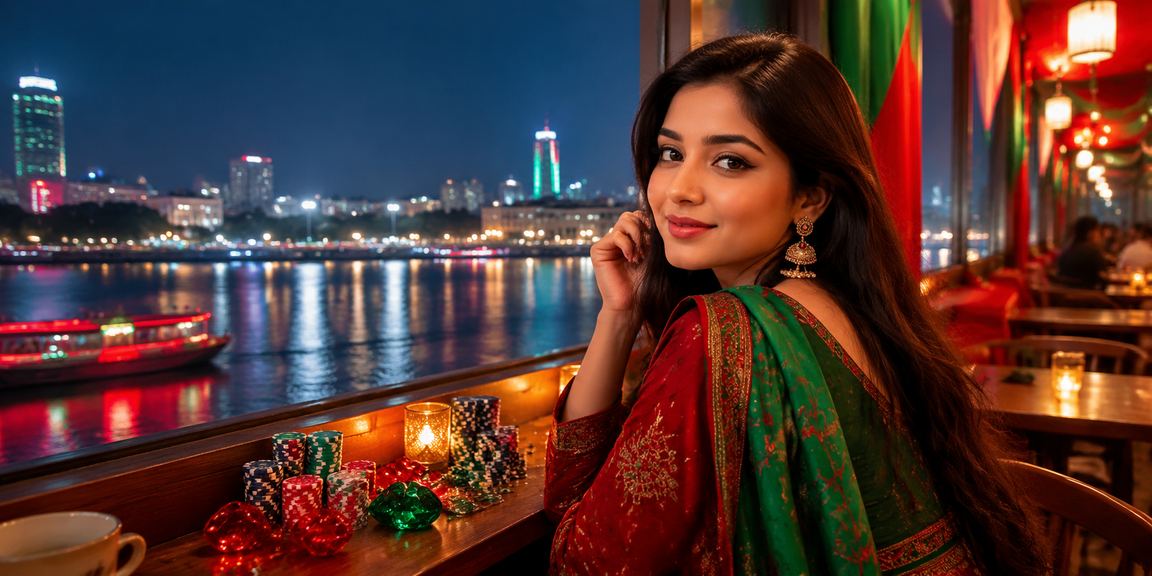 গাজীপুরে লাল-সবুজ রঙে রিবেট বোনাসের আনন্দ উদযাপন করছেন একজন বাংলাদেশি খেলোয়াড়