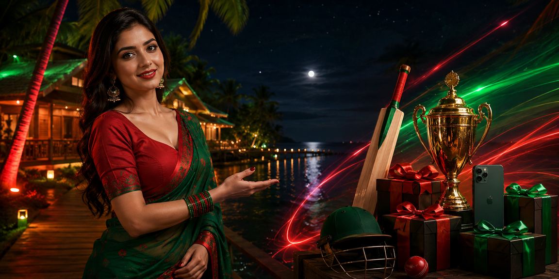 সেন্ট মার্টিনে লাল-সবুজ পোশাকে ক্রিকেট বেটিং উপভোগ করছেন একজন বাংলাদেশি ব্যবহারকারী